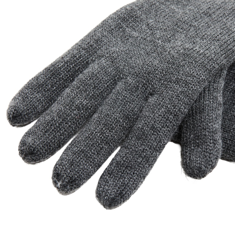 Fine-knit gloves "Svensson" Dk Grey melange